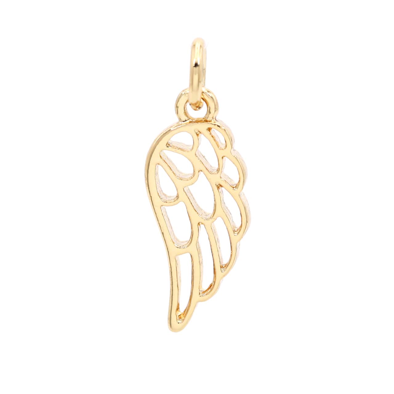 12 Pack: 14K Gold Plated Wing Charm by Bead Landing™